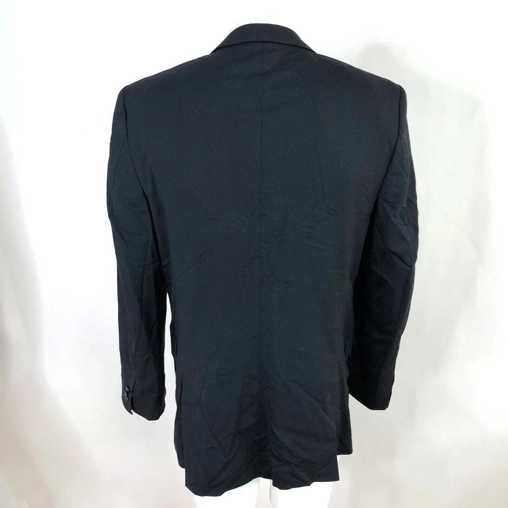 Banana Republic 40 R Navy Blue Men's Wool Blend Button Blazer Sport Coat Jacket